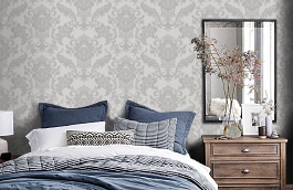 Обои AD2005 фото в интерьере спальни превью