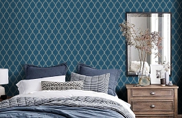 Обои AD2503 фото в интерьере спальни превью