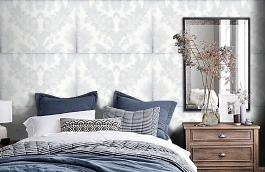 Обои 1007-1 фото в интерьере спальни превью