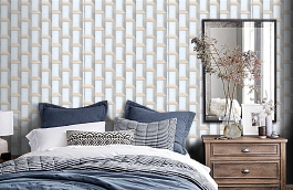 Обои 2304-6 фото в интерьере спальни превью