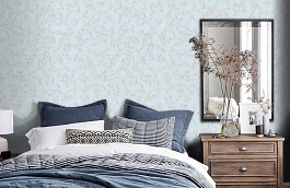 Обои 6007-03 фото в интерьере спальни превью