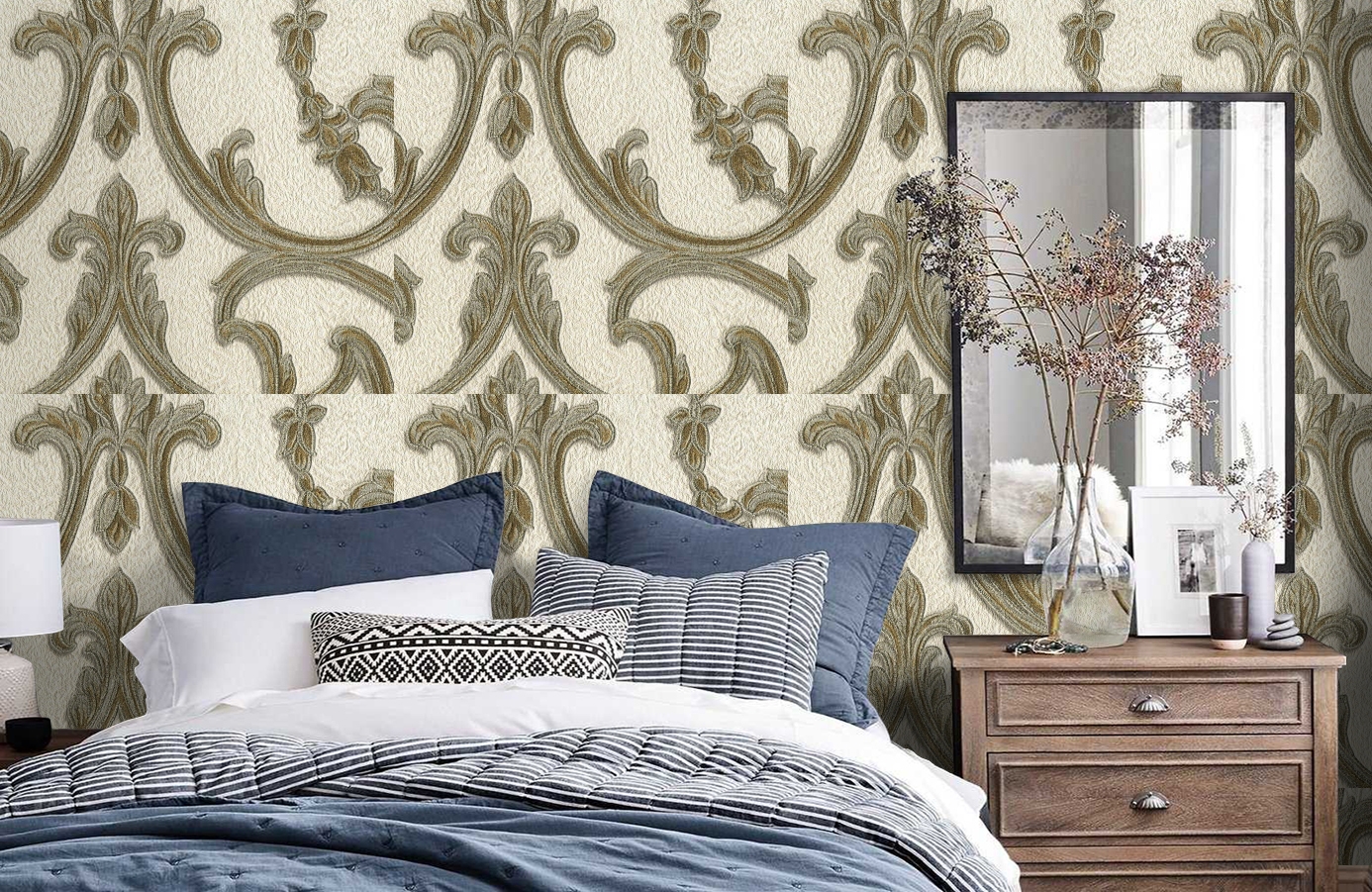 Обои 81402 фото в интерьере спальни