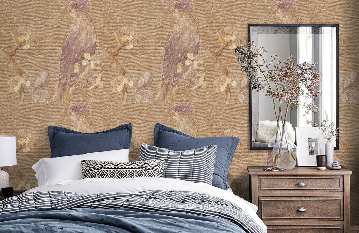 Обои 81655 фото в интерьере спальни