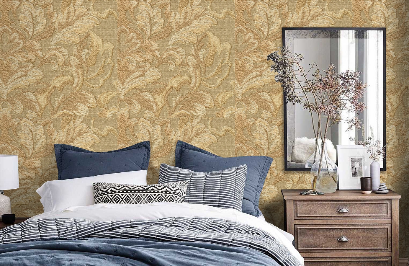 Обои 81690 фото в интерьере спальни