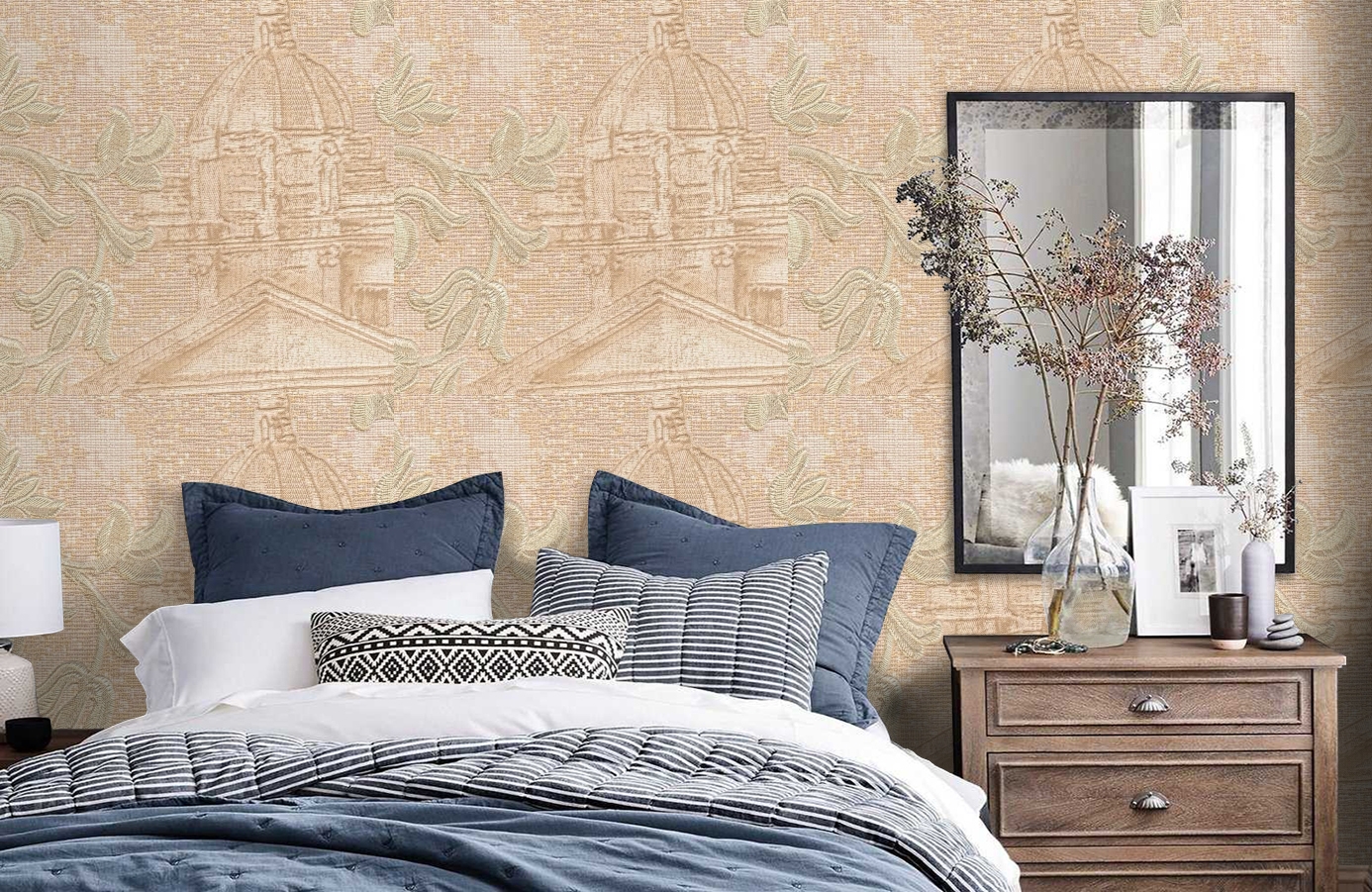 Обои 81705 фото в интерьере спальни