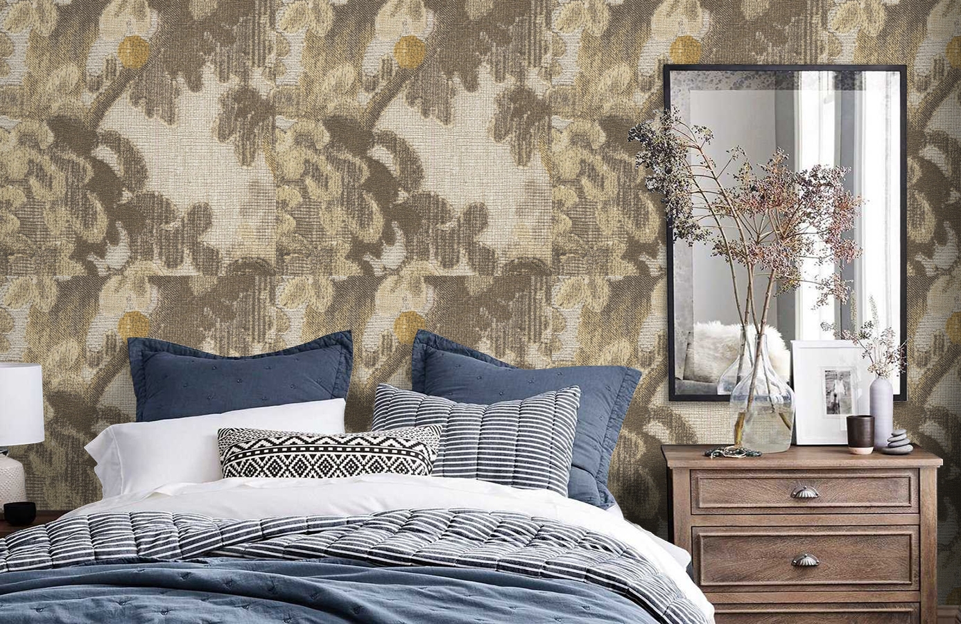 Обои 81725 фото в интерьере спальни