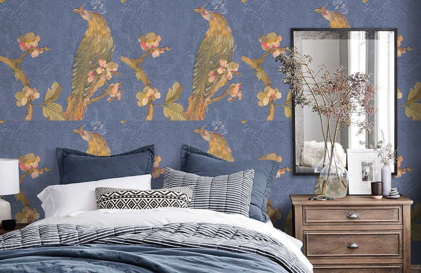 Обои 81729 фото в интерьере спальни