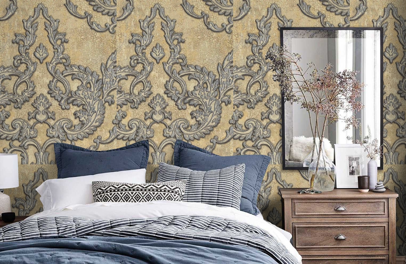 Обои 81804 фото в интерьере спальни