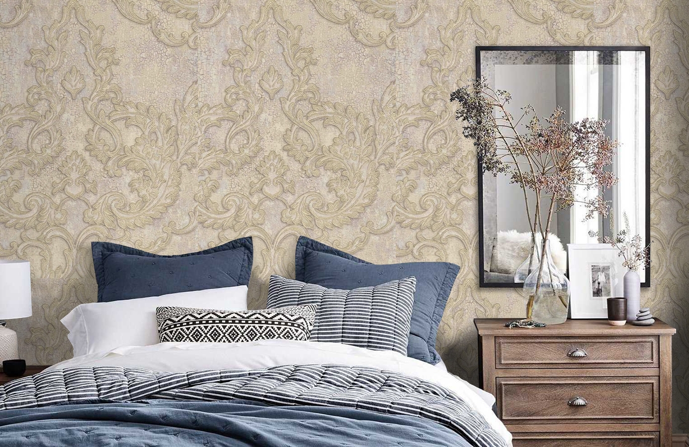 Обои 81806 фото в интерьере спальни