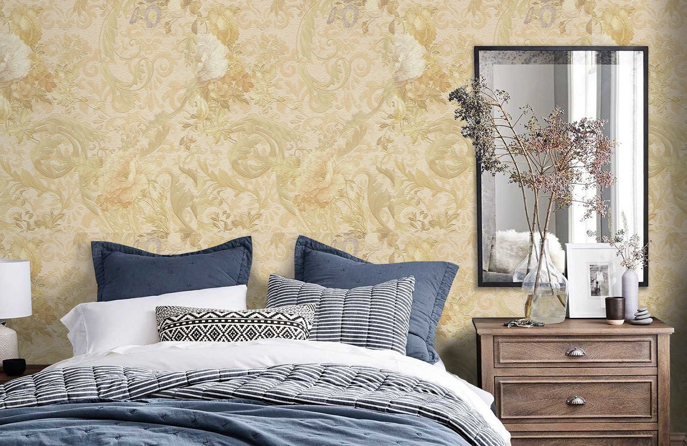 Обои 81819 фото в интерьере спальни