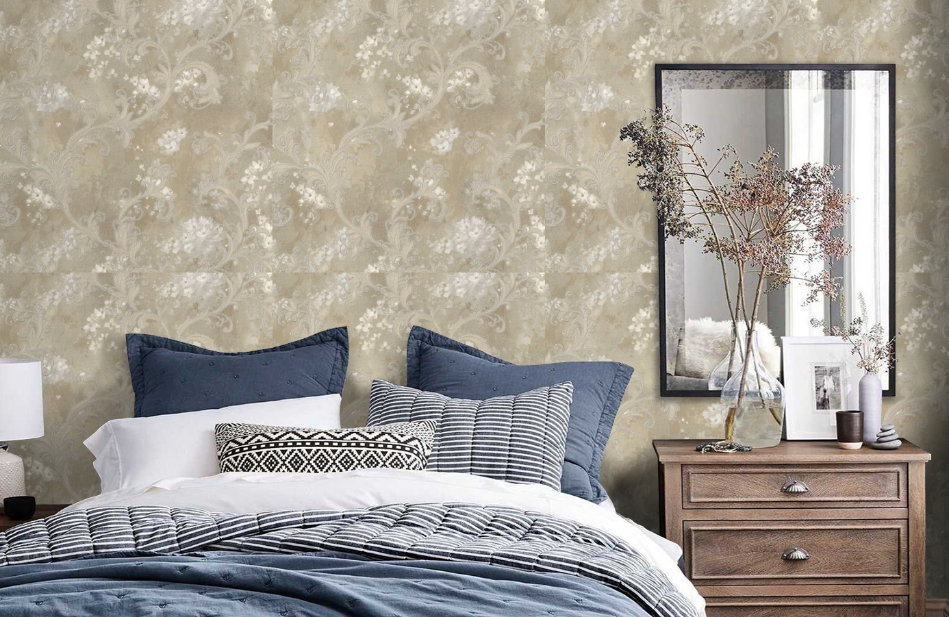 Обои 82204 фото в интерьере спальни