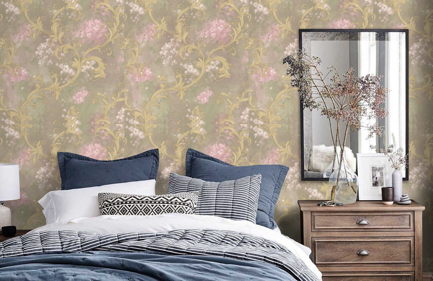 Обои 82212 фото в интерьере спальни