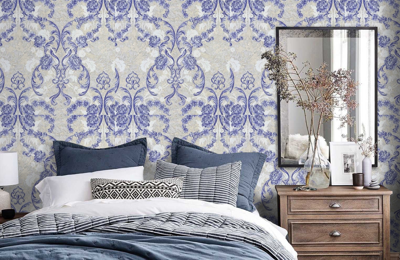 Обои 82332 фото в интерьере спальни