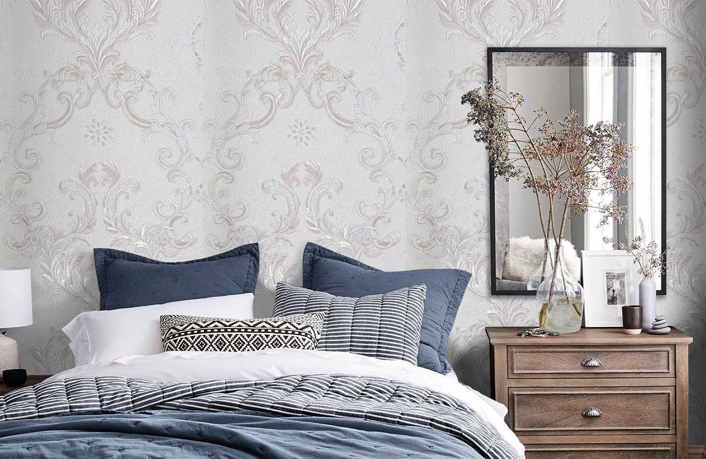 Обои 82813 фото в интерьере спальни