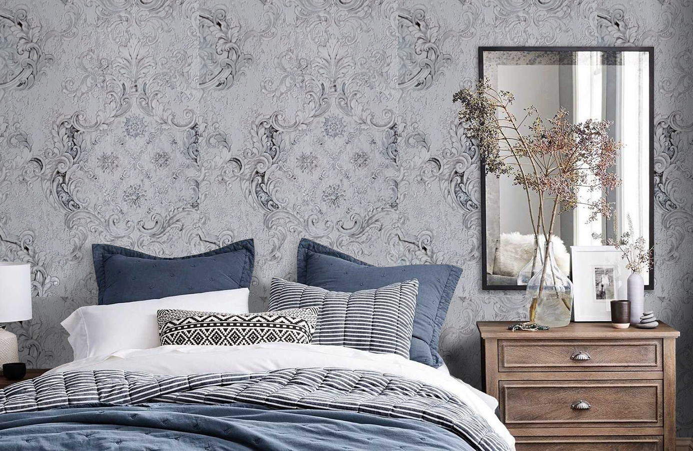 Обои 82830 фото в интерьере спальни