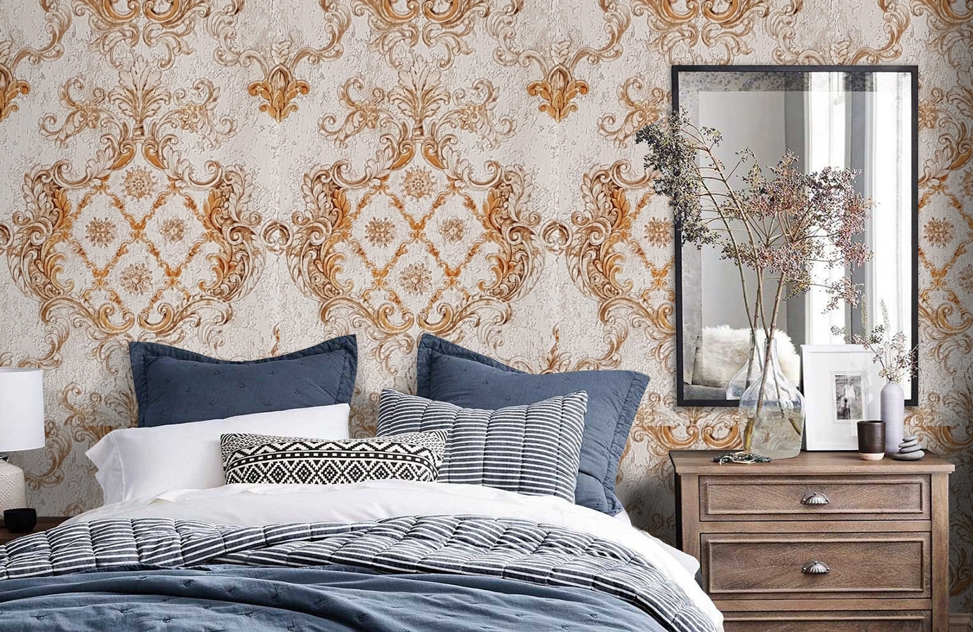 Обои 82858 фото в интерьере спальни