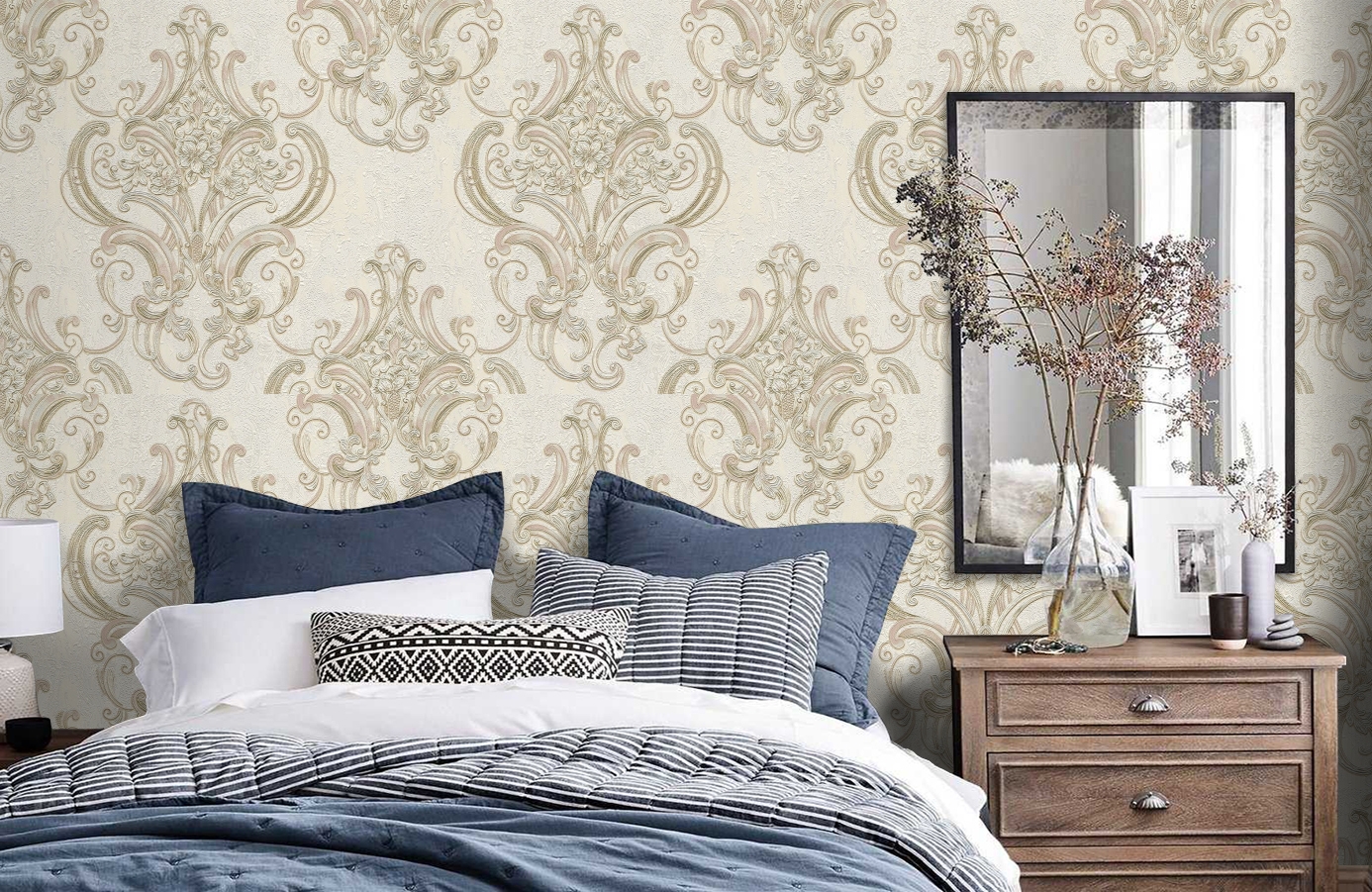 Обои 83422 фото в интерьере спальни