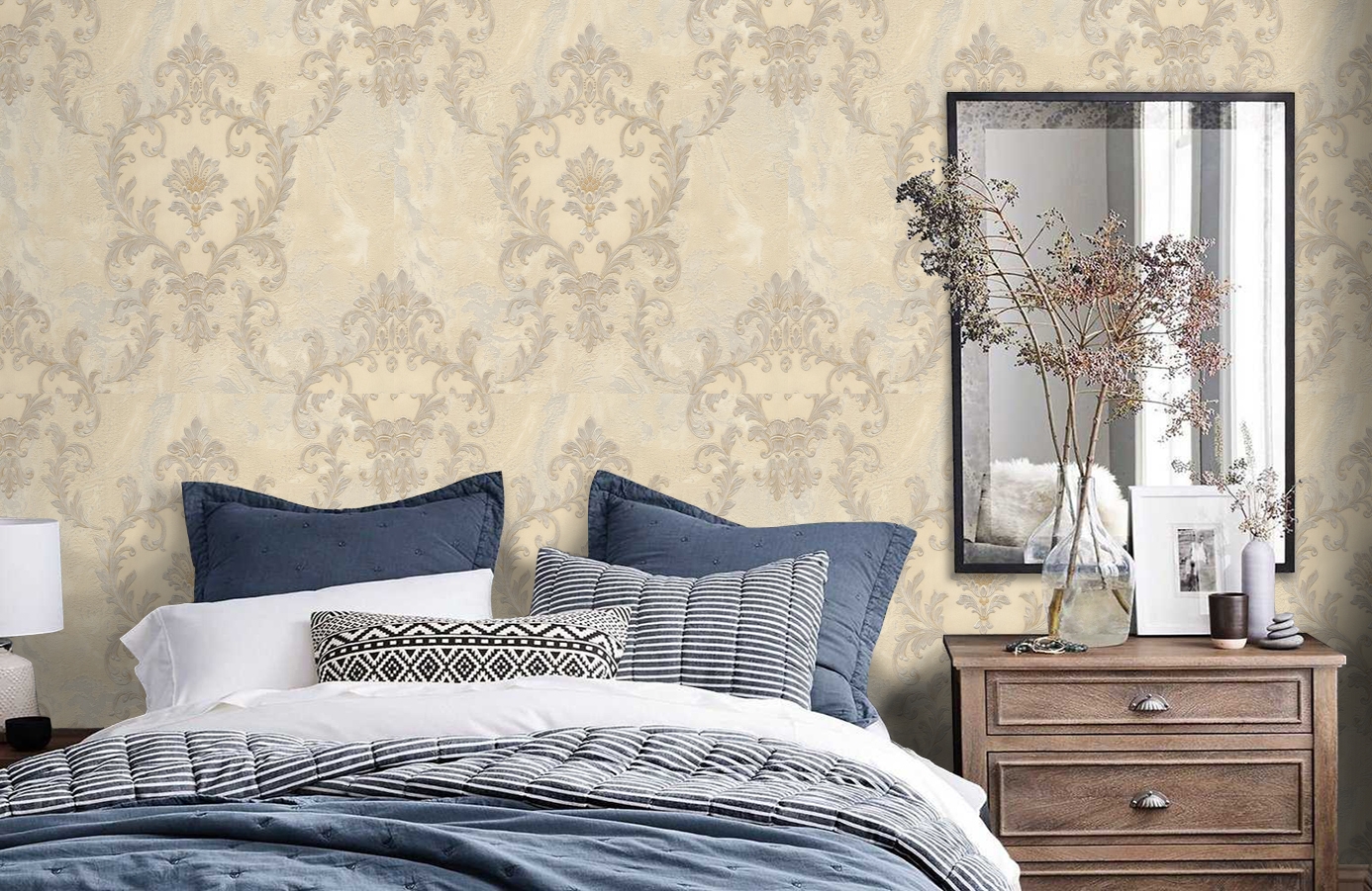 Обои 83606 фото в интерьере спальни