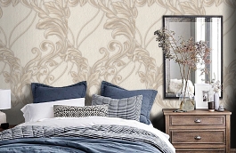 Обои 1153-01 фото в интерьере спальни превью