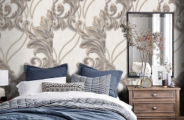 Обои 1153-17 фото в интерьере спальни превью