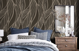 Обои 1163-12 фото в интерьере спальни превью