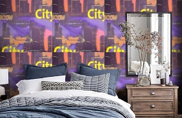 Обои 2902-4 фото в интерьере спальни превью