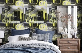 Обои 2902-5 фото в интерьере спальни превью