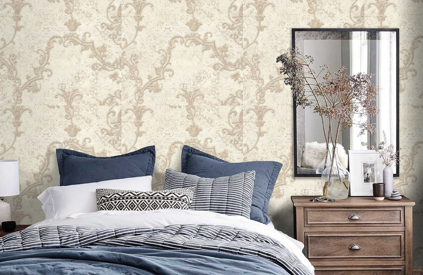 Обои 33302 фото в интерьере спальни