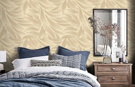 Обои 3446-3 фото в интерьере спальни превью