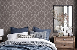 Обои 3466-6 фото в интерьере спальни превью