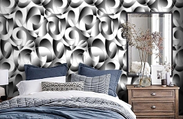 Обои 3544-7 фото в интерьере спальни превью