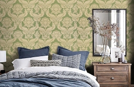 Обои 3560-4 фото в интерьере спальни превью