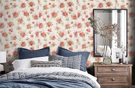 Обои 3561-3 фото в интерьере спальни превью