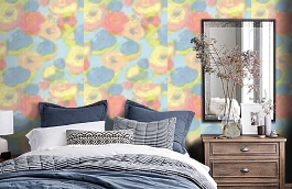 Обои 3564-5 фото в интерьере спальни превью