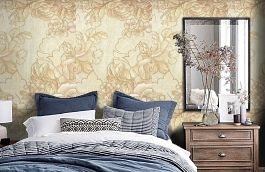 Обои 3587-4 фото в интерьере спальни превью