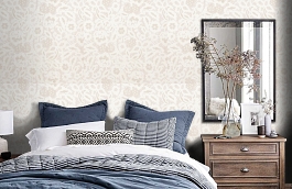 Обои 3592-3 фото в интерьере спальни превью