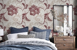 Обои 3593-6 фото в интерьере спальни превью