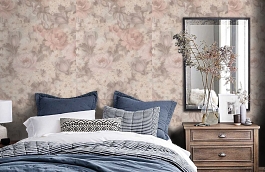 Обои 3643-4 фото в интерьере спальни превью