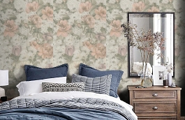 Обои 3643-5 фото в интерьере спальни превью