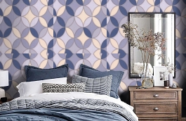 Обои 3722-2 фото в интерьере спальни превью