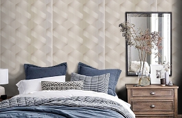 Обои 3747-2 фото в интерьере спальни превью