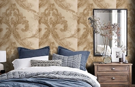 Обои 43955 фото в интерьере спальни превью