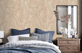 Обои 4558-3 фото в интерьере спальни превью