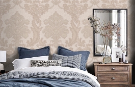 Обои 4573-2 фото в интерьере спальни превью
