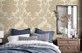 Обои 4573-4 фото в интерьере спальни превью