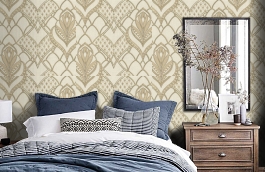 Обои 46036 фото в интерьере спальни превью