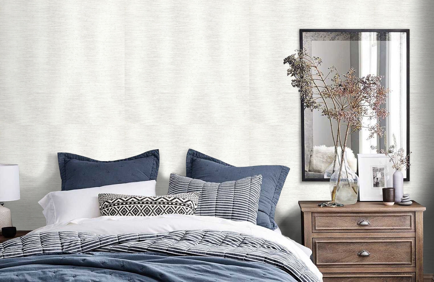 Обои 5002 фото в интерьере спальни