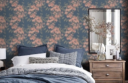 Обои 5137-44 фото в интерьере спальни превью