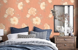 Обои 5216-13 фото в интерьере спальни превью