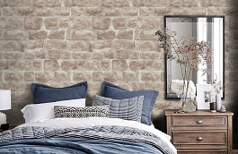 Обои 5264-11 фото в интерьере спальни превью